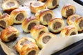 Homemade sausage rolls