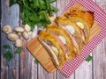 Homemade Sausages Rolls (Picnic Rolls - Indonesia and Saucijzen Brood - Holland) Royalty Free Stock Photo