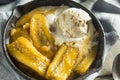 Homemade Sauteed Bananas Foster Royalty Free Stock Photo