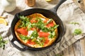 Homemade Savory Dutch BAby Pancake Royalty Free Stock Photo