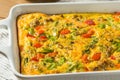 Homemade Savory Eggbake Breakfast Royalty Free Stock Photo