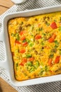 Homemade Savory Eggbake Breakfast Royalty Free Stock Photo