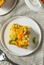 Homemade Savory Eggbake Breakfast Royalty Free Stock Photo