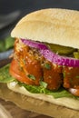 Homemade Savory Meatloaf Sandwich Royalty Free Stock Photo