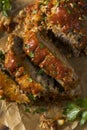 Homemade Savory Spiced Meatloaf Royalty Free Stock Photo