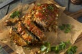 Homemade Savory Spiced Meatloaf Royalty Free Stock Photo