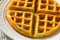 Homemade Savory Waffles for Breakfast