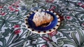 Homemade sfogliatella. Traditional dessert from Naples. Royalty Free Stock Photo