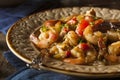 Homemade Shrimp and Sausage Cajun Gumbo Royalty Free Stock Photo