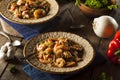 Homemade Shrimp and Sausage Cajun Gumbo Royalty Free Stock Photo