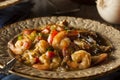 Homemade Shrimp and Sausage Cajun Gumbo Royalty Free Stock Photo