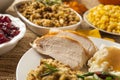 Homemade Sliced Turkey Breast Royalty Free Stock Photo