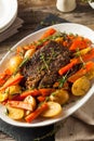 Homemade Slow Cooker Pot Roast Royalty Free Stock Photo