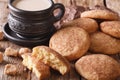 Homemade Snickerdoodle cookies close-up on the table. Horizontal Royalty Free Stock Photo