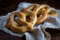 Homemade Soft Pretzels Royalty Free Stock Photo