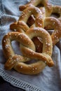 Homemade Soft Pretzels Royalty Free Stock Photo