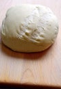 Homemade sourdough dumpling whole before cooking