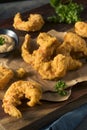 Homemade Southern Fried Cajun Shrimp Royalty Free Stock Photo