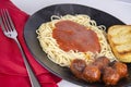 Homemade Spaghetti and meatballs