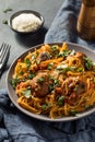 Homemade Spaghetti and Turkey Meatballs Royalty Free Stock Photo