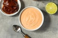 Homemade Spicy Chipotle Mayo Spread Royalty Free Stock Photo