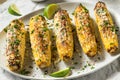 Homemade Spicy Elote Mexican Street Corn