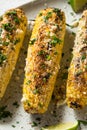 Homemade Spicy Elote Mexican Street Corn