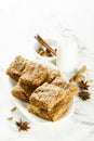 Homemade spicy ginger snaps or bars Royalty Free Stock Photo