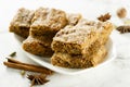 Homemade spicy ginger snaps or bars