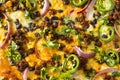 Homemade Spicy Mexican Taco PIzza Royalty Free Stock Photo