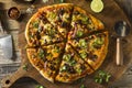 Homemade Spicy Mexican Taco PIzza Royalty Free Stock Photo