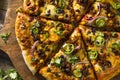 Homemade Spicy Mexican Taco PIzza Royalty Free Stock Photo