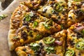 Homemade Spicy Mexican Taco PIzza Royalty Free Stock Photo