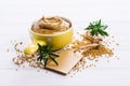 Homemade spicy mustard sauce Royalty Free Stock Photo