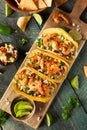 Homemade Spicy Shrimp Tacos Royalty Free Stock Photo