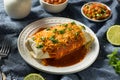 Homemade Spicy Smothered Beef Burrito