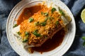 Homemade Spicy Smothered Beef Burrito