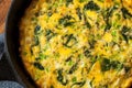 Homemade Spinach and Feta Fritatta Royalty Free Stock Photo