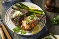 Homemade Steak and Lobster Surf n Turf Royalty Free Stock Photo