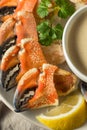 Homemade Steamed Stone Crab Claws Royalty Free Stock Photo