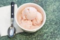 Homemade Strawberry Icecream Royalty Free Stock Photo