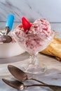 Homemade Strawberry Icecream Royalty Free Stock Photo