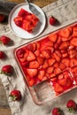 Homemade Strawberry Pretzel Salad