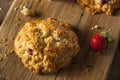 Homemade Strawberry Scones for Breakfast Royalty Free Stock Photo