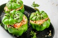 Homemade stuffed bell pepper