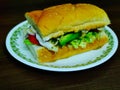 Homemade subway sandwitch