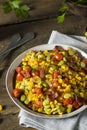 Homemade Succotash with Lima Beans Royalty Free Stock Photo