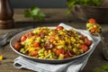 Homemade Succotash with Lima Beans Royalty Free Stock Photo