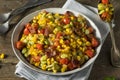 Homemade Succotash with Lima Beans Royalty Free Stock Photo