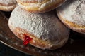 Homemade Sugary Paczki Donut Royalty Free Stock Photo